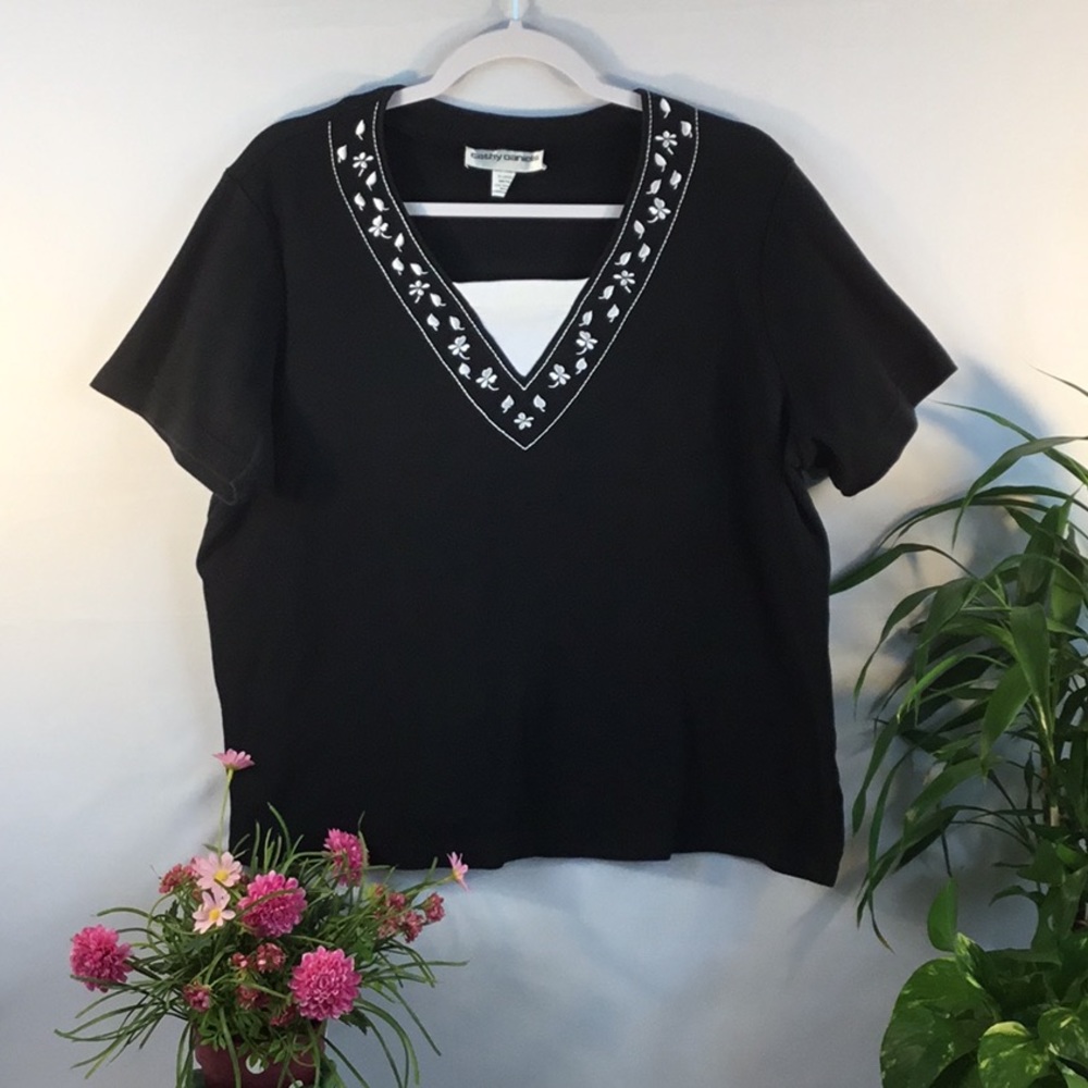 🇺🇸🇺🇸Cathy Daniels Pull On Blouse🇺🇸🇺🇸